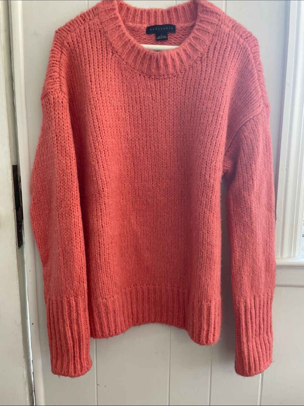 Sanctuary Coral Crewneck Knit Sweater